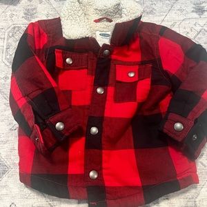 Old Navy Boys flannel shacket Size 18-24 months